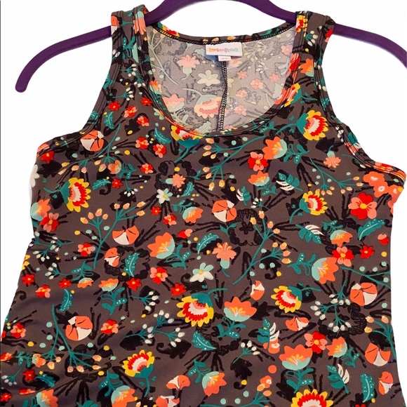 LuLaRoe Dani Maxi Dress Sleeveless Floral NWT - Picture 6 of 16